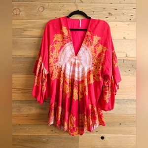 Free People Pink Blouse Size S
